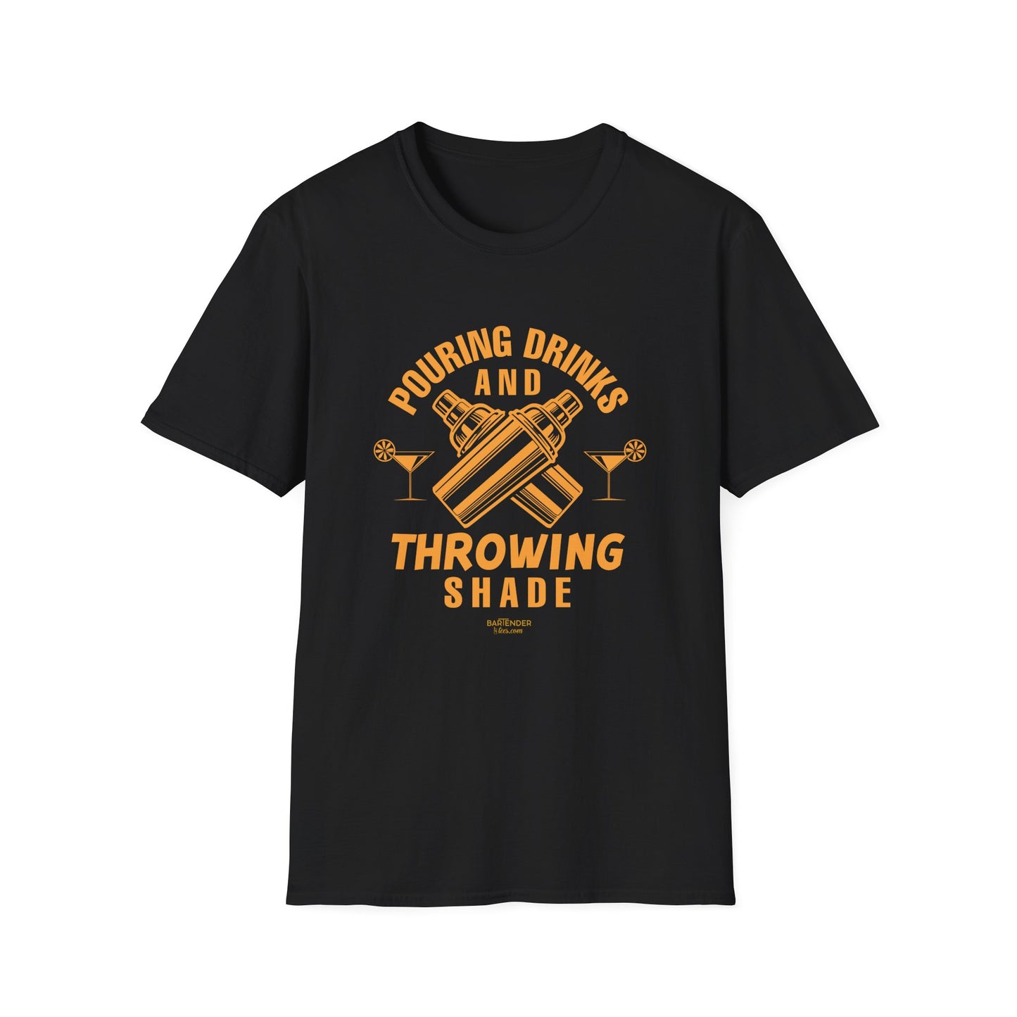 "Pouring Drinks and Throwing Shade" Men's Bartender Tee