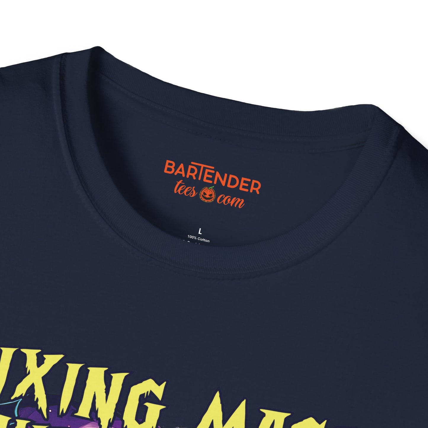 "Mixing Magic Behind The Bar" Halloween Bartender Softstyle T-Shirt