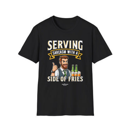 "Serving Sarcasm with a Side of Fries" Unisex Softstyle T-Shirt