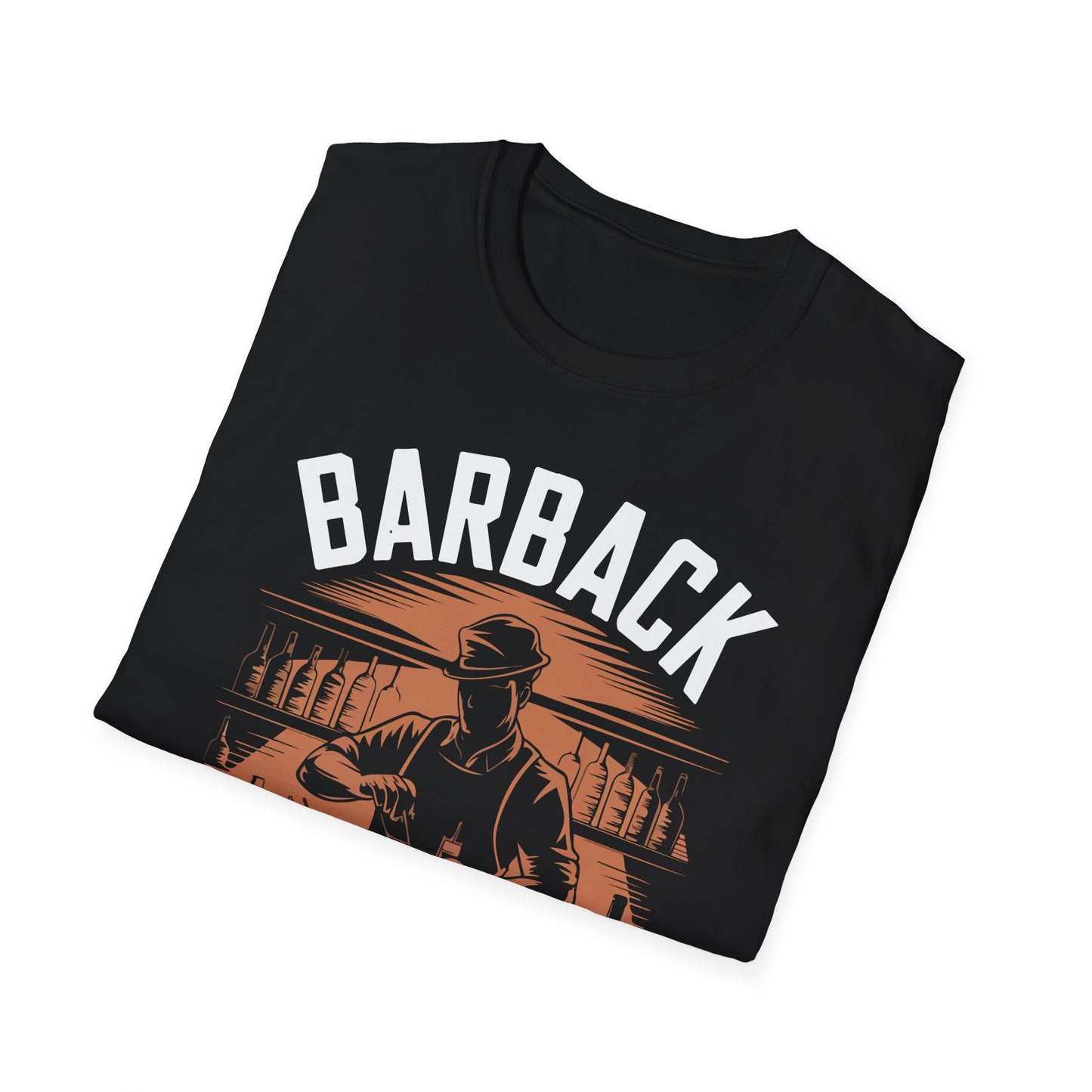 "Barback the muscle behind the mix" Men's Bartender Softstyle T-Shirt