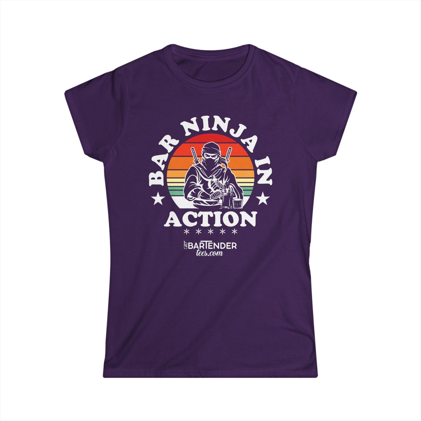 "Bar Ninja in Action" Softstyle T-Shirt