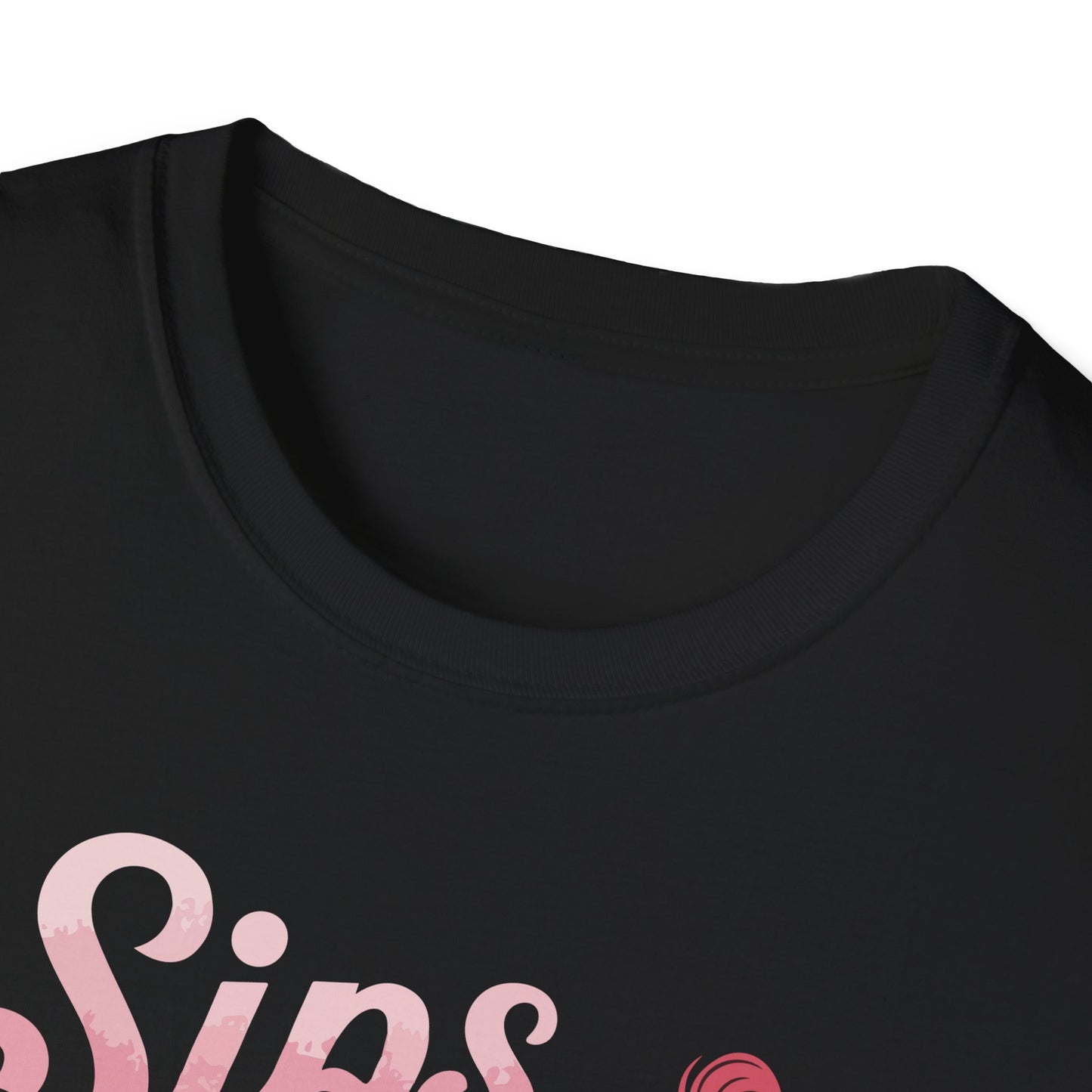 "Sips and Flirts All Night Long" Softstyle T-Shirt