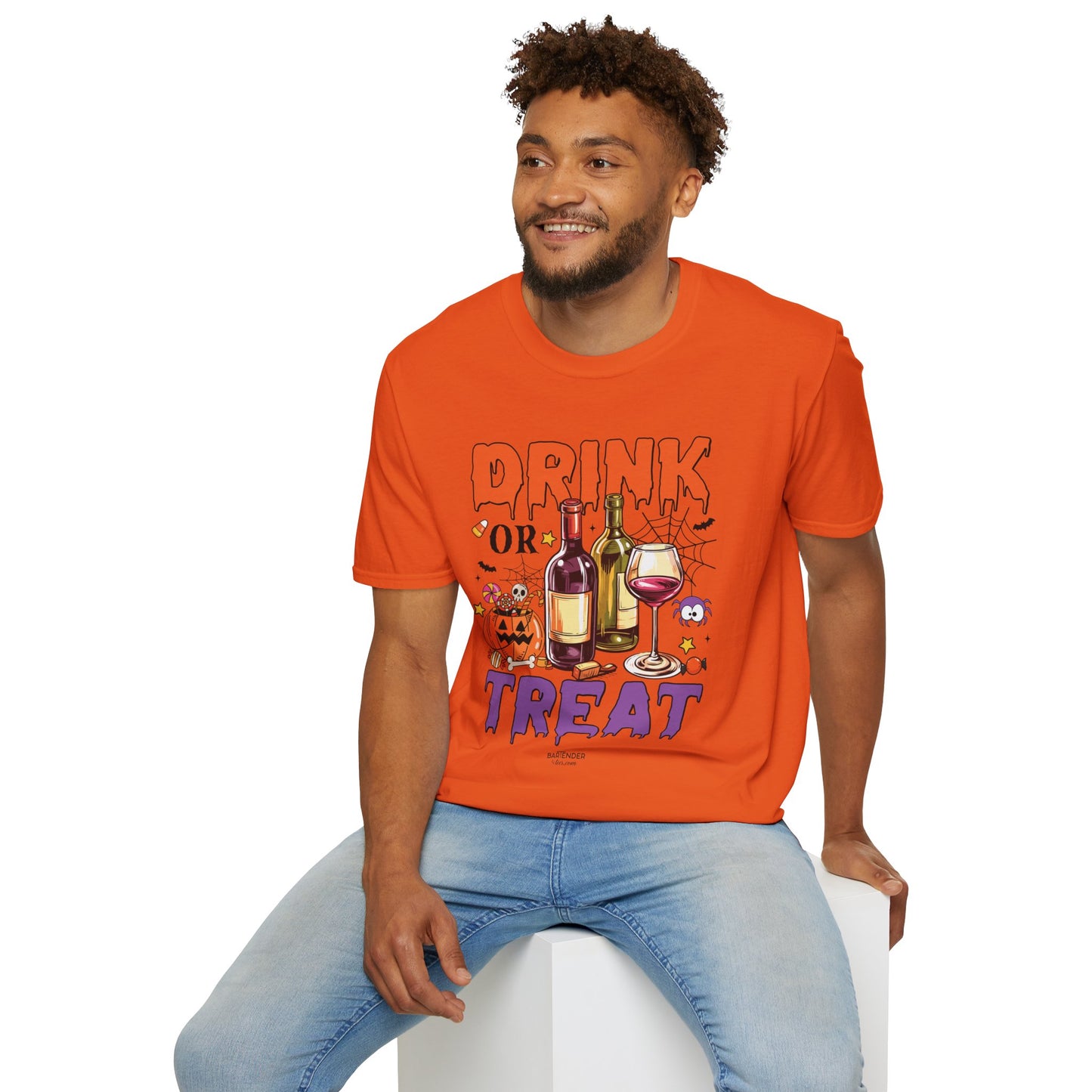 "Drink or Treat" Softstyle Halloween T-Shirt