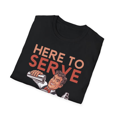 "Here to Serve You with a Smile" Softstyle T-Shirt