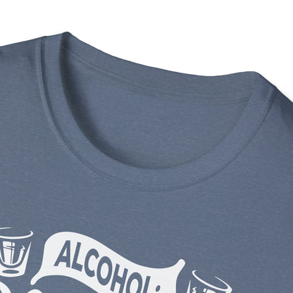 "Alcohol Because No Great Story Started with Salad" Men's Bartender Tee