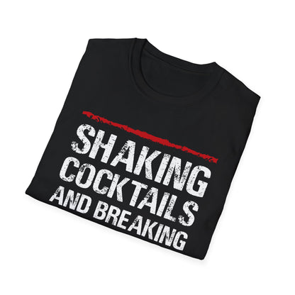 "Shaking Cocktails and Breaking Hearts" Men's Bartender Tee