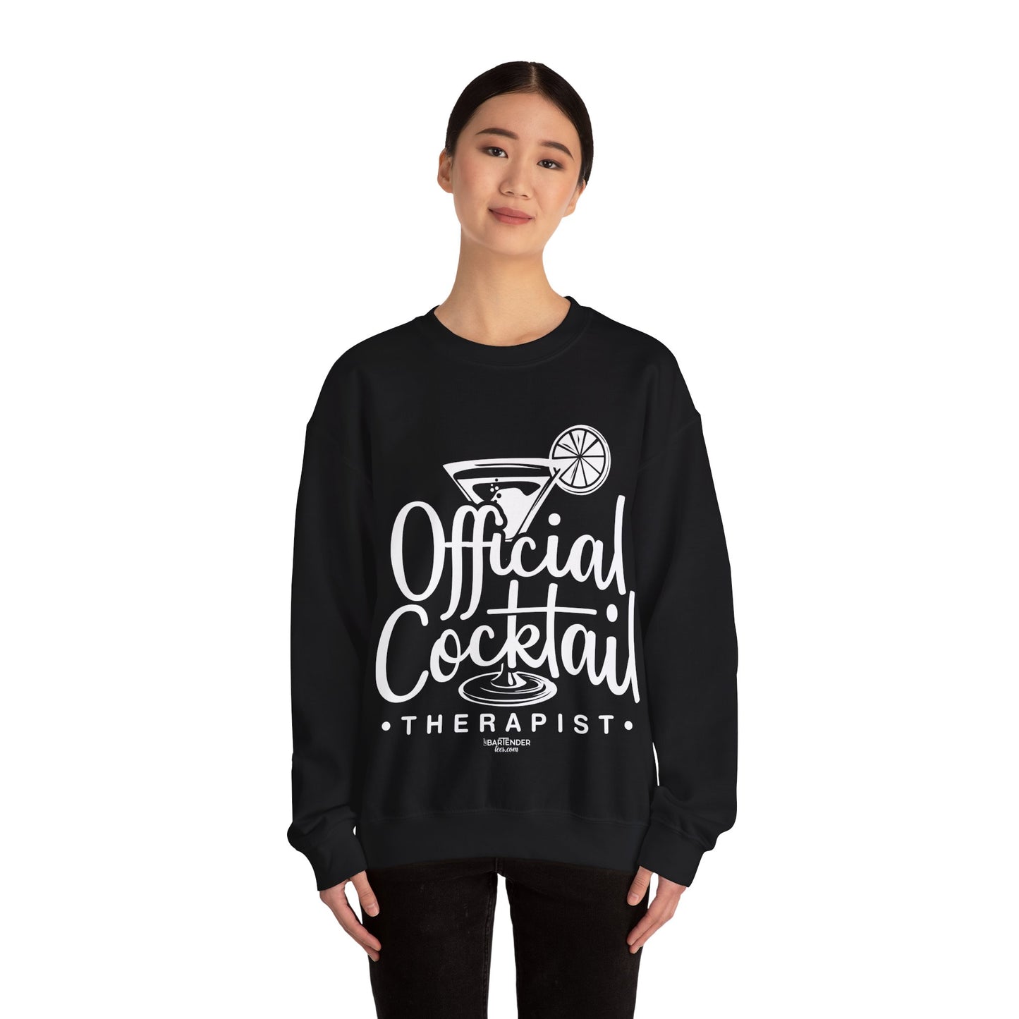 "Official Cocktail Therapist" Bartender Sweatshirt