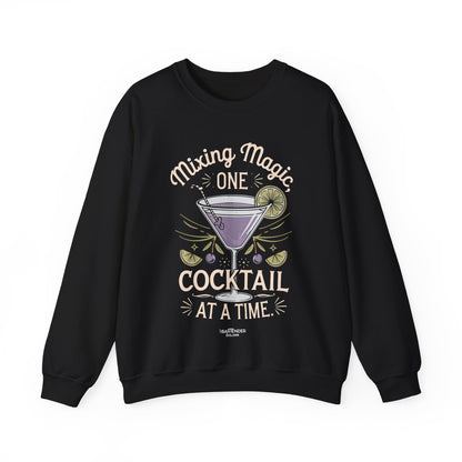 "Mixing magic one cocktail at a time" Bartender Sweatshirt