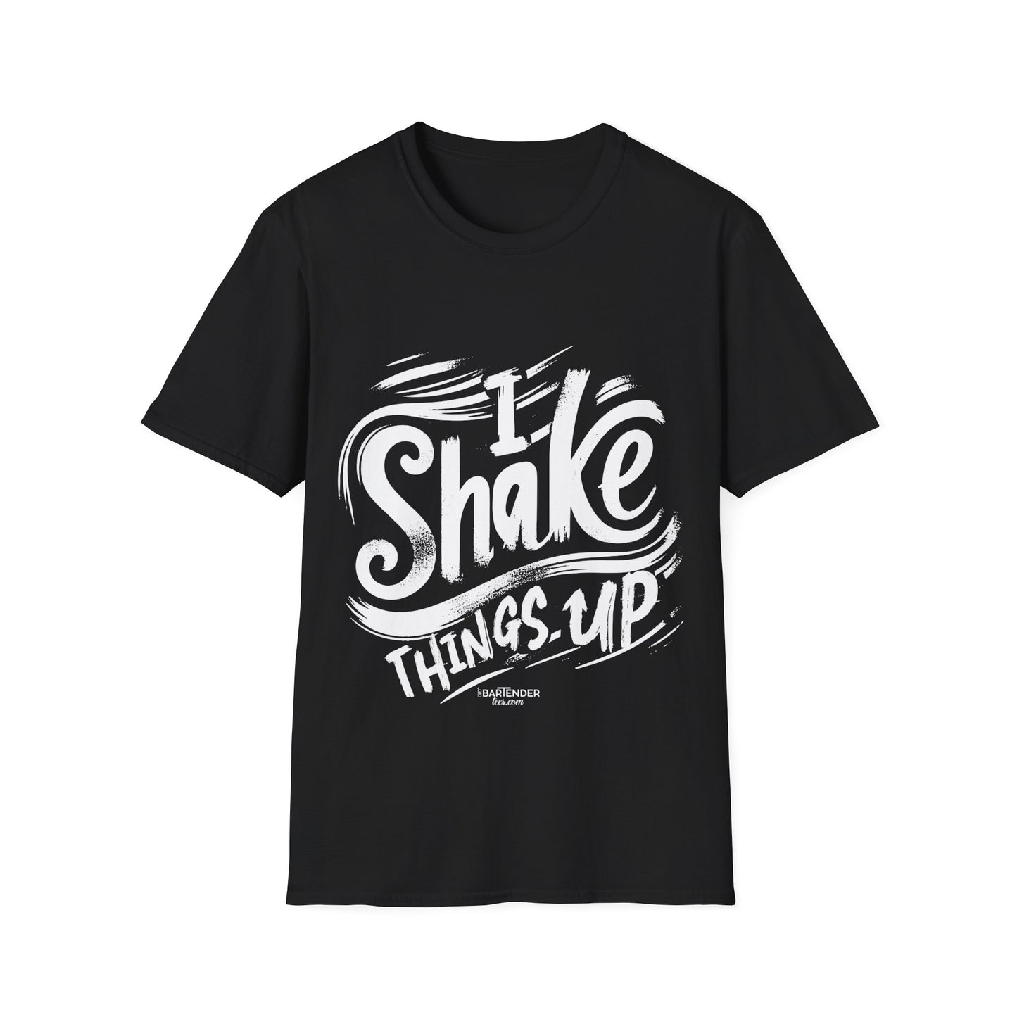 "I shake things up" Men's Bartender Softstyle T-Shirt