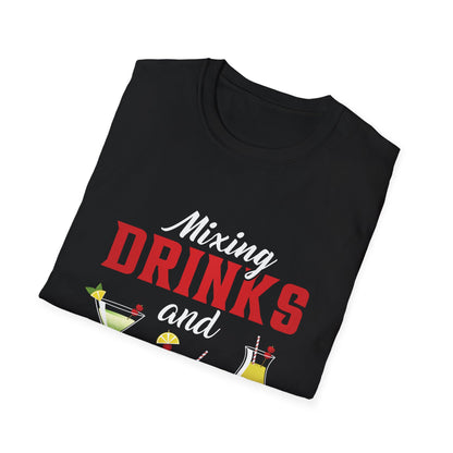 "Mixing Drinks and Breaking Hearts" Softstyle T-Shirt