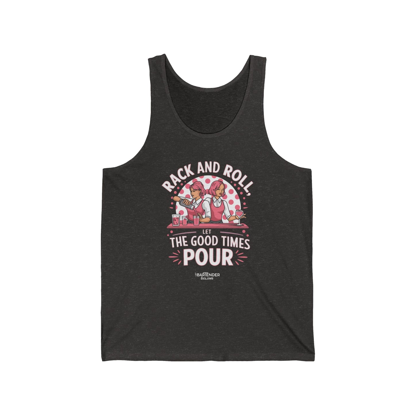 "Rack and roll let the good times pour" Men’s Bartender Tank Top