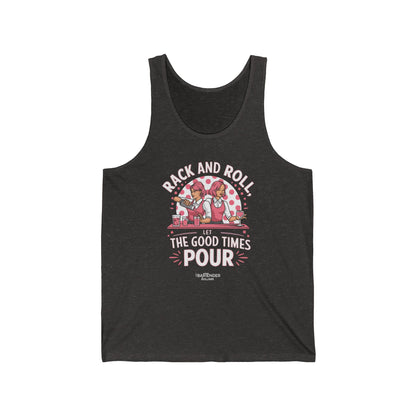 "Rack and roll let the good times pour" Men’s Bartender Tank Top