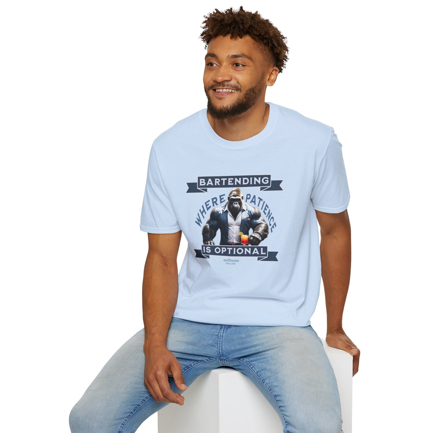 "Bartending: Where Patience is Optional" Men's Bartender Tee