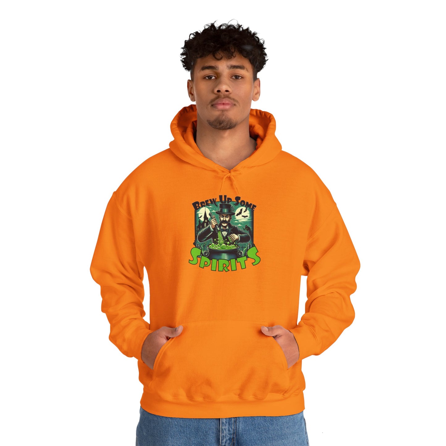 "Brew Up Some Spirits" Halloween Bartender Hoodie