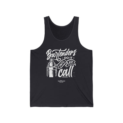 "Bartenders do it until last call" Men’s Bartender Tank Top