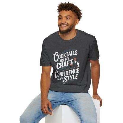 "Cocktails Are My Craft, Confidence Is My Style" Bartender Tee