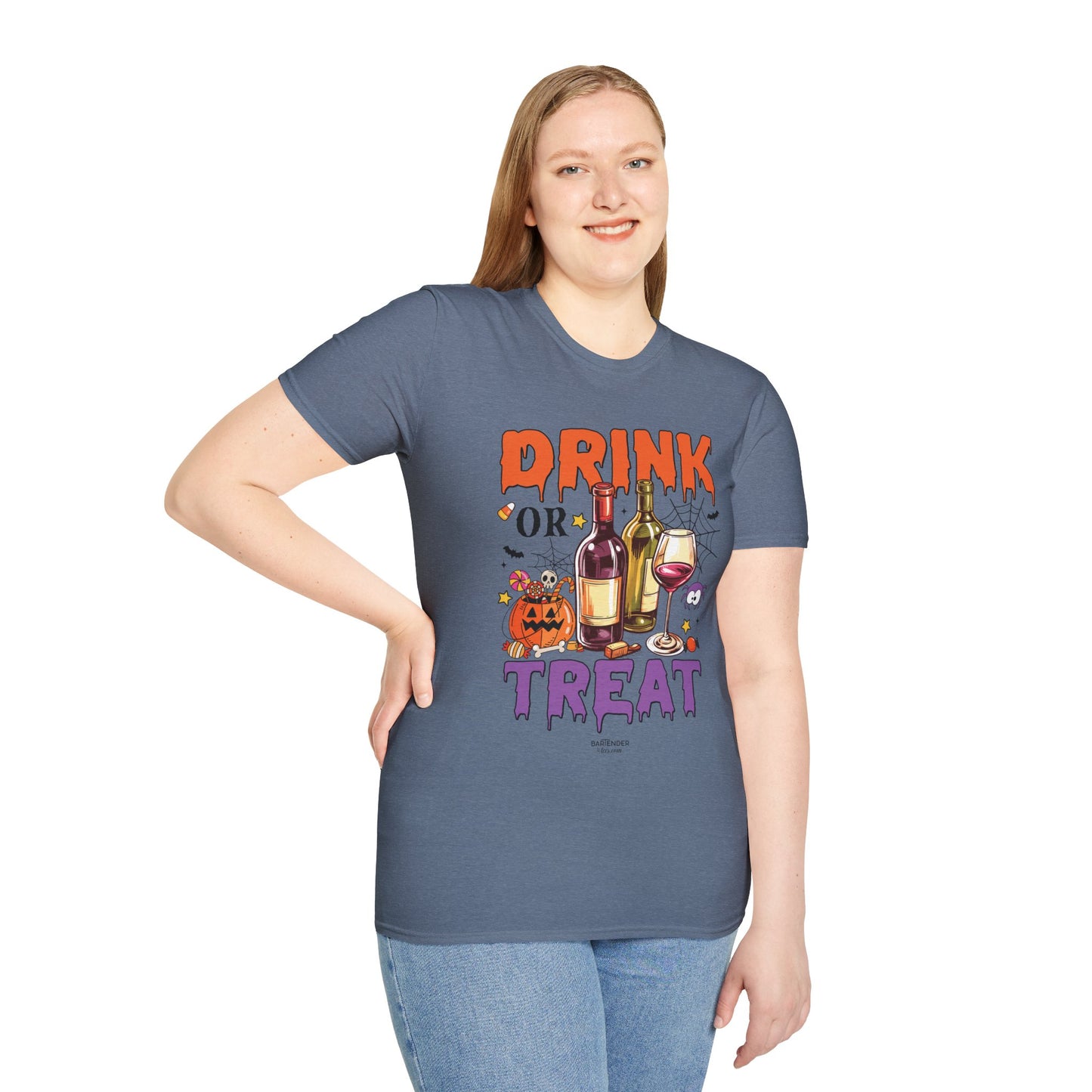 "Drink or Treat" Softstyle Halloween T-Shirt