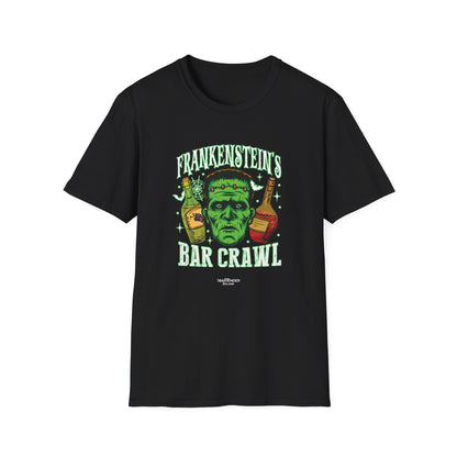 "Frankenstein's Bar Crawl" Softstyle Unisex Halloween T-Shirt