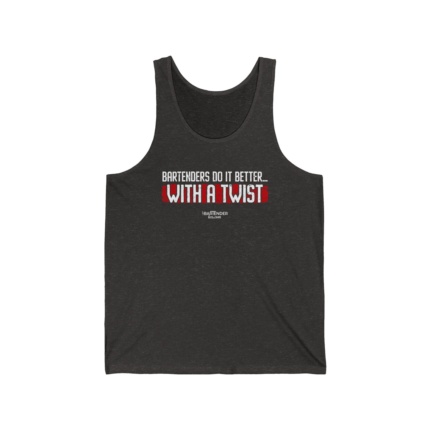 "Bartenders do it better with a twist" Men’s Bartender Tank Top