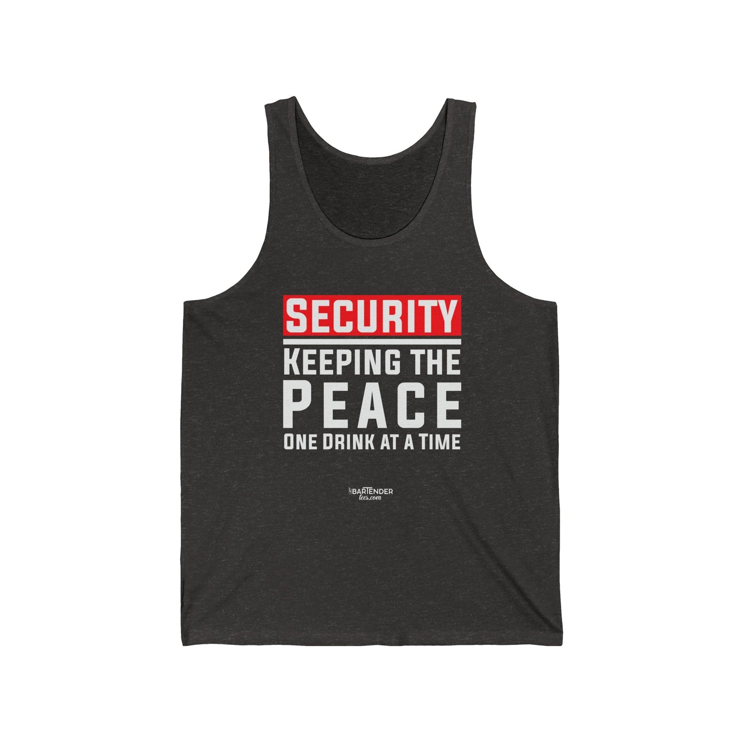 "Security  Keeping the Peace, One Drink at a Time" Men’s Bartender Tank Top