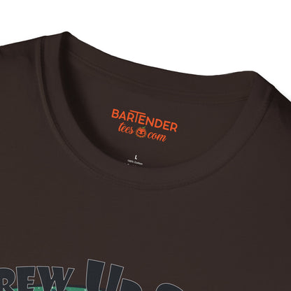 "Brew up Some Spirits" Halloween Bartender Softstyle T-Shirt