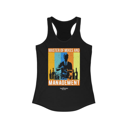 "Master of mixes and management" Women's Bartender Tank Tops