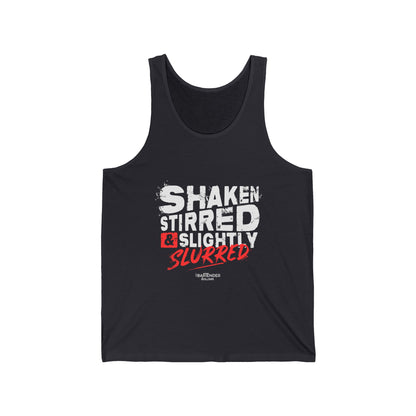 "Shaken stirred and slightly stirred" Men’s Bartender Tank Top