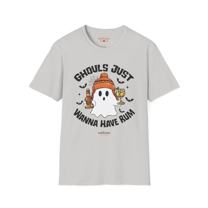 "Ghouls Just Wanna Have Rum" Halloween Bartender Softstyle T-Shirt