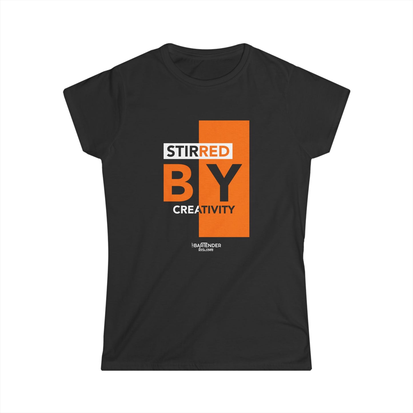 "Stirred by Creativity" Women's Bartender Tee