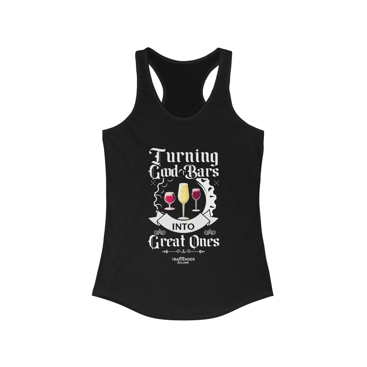 "Turning Good Bars into Great Ones" Women's Bartender Tank Tops