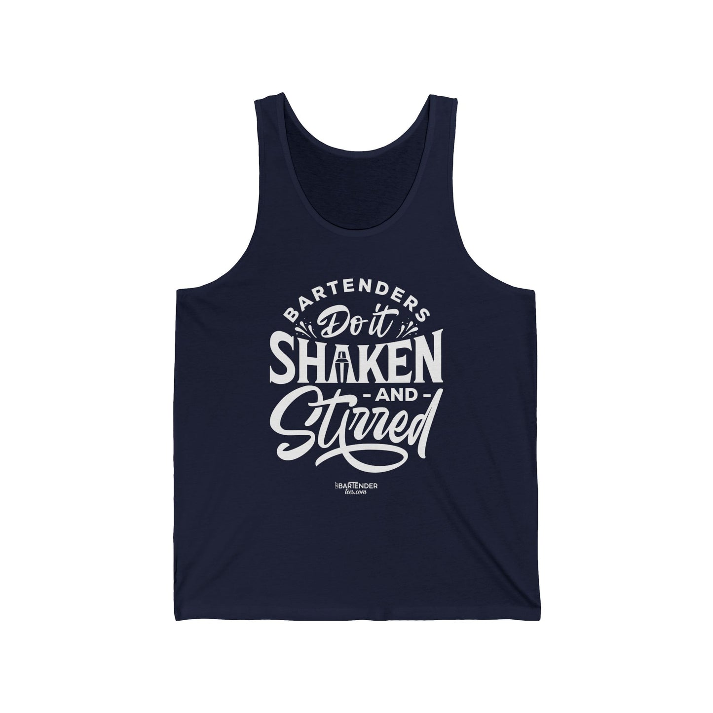 "Bartenders do it shaken and stirred" Men’s Bartender Tank Top