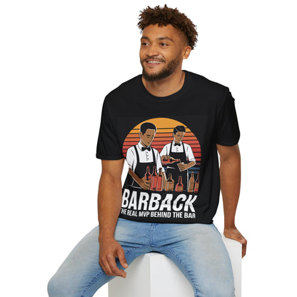 "Barback: The Real MVP Behind the Bar" Softstyle T-Shirt