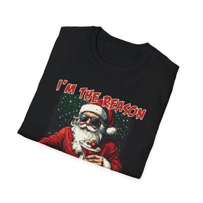 "I’m The Reason Santa Drinks" Softstyle T-Shirt