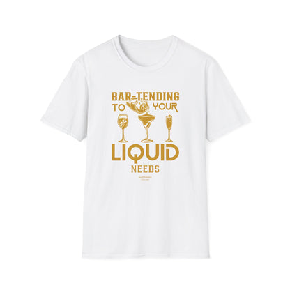 "Bar-Tending to Your Liquid Needs" Men's Bartender Tee