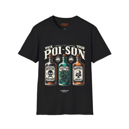 "Pick Your Poison" Halloween Bartender Softstyle T-Shirt