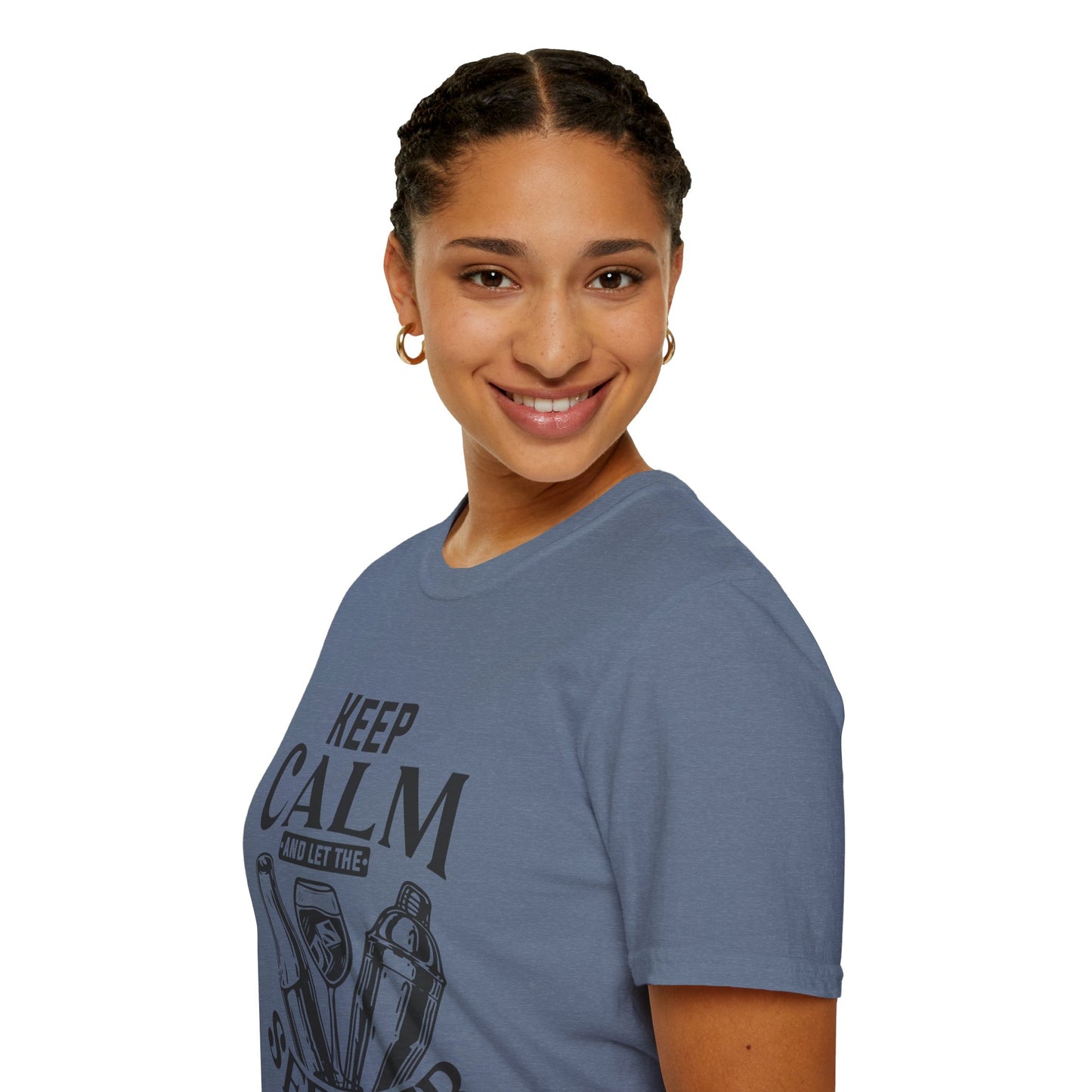 "Keep Calm and Let the Server Handle It" Unisex Softstyle T-Shirt