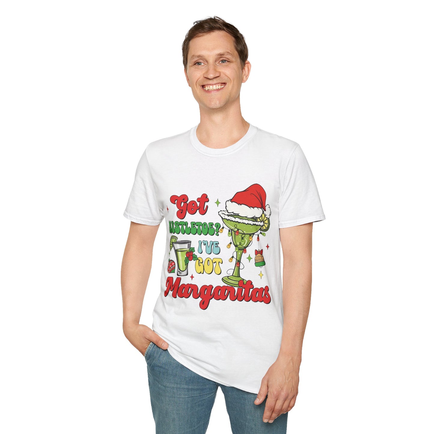 "Got Mistletoe? I've Got Margaritas" Unisex Softstyle T-Shirt