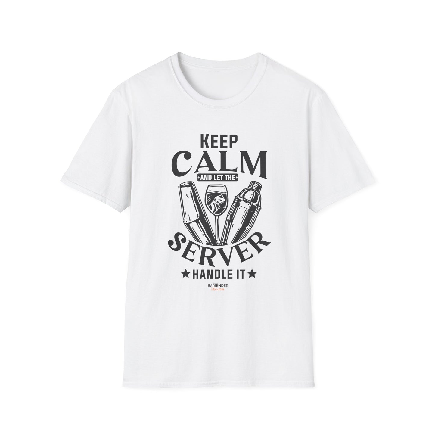 "Keep Calm and Let the Server Handle It" Unisex Softstyle T-Shirt