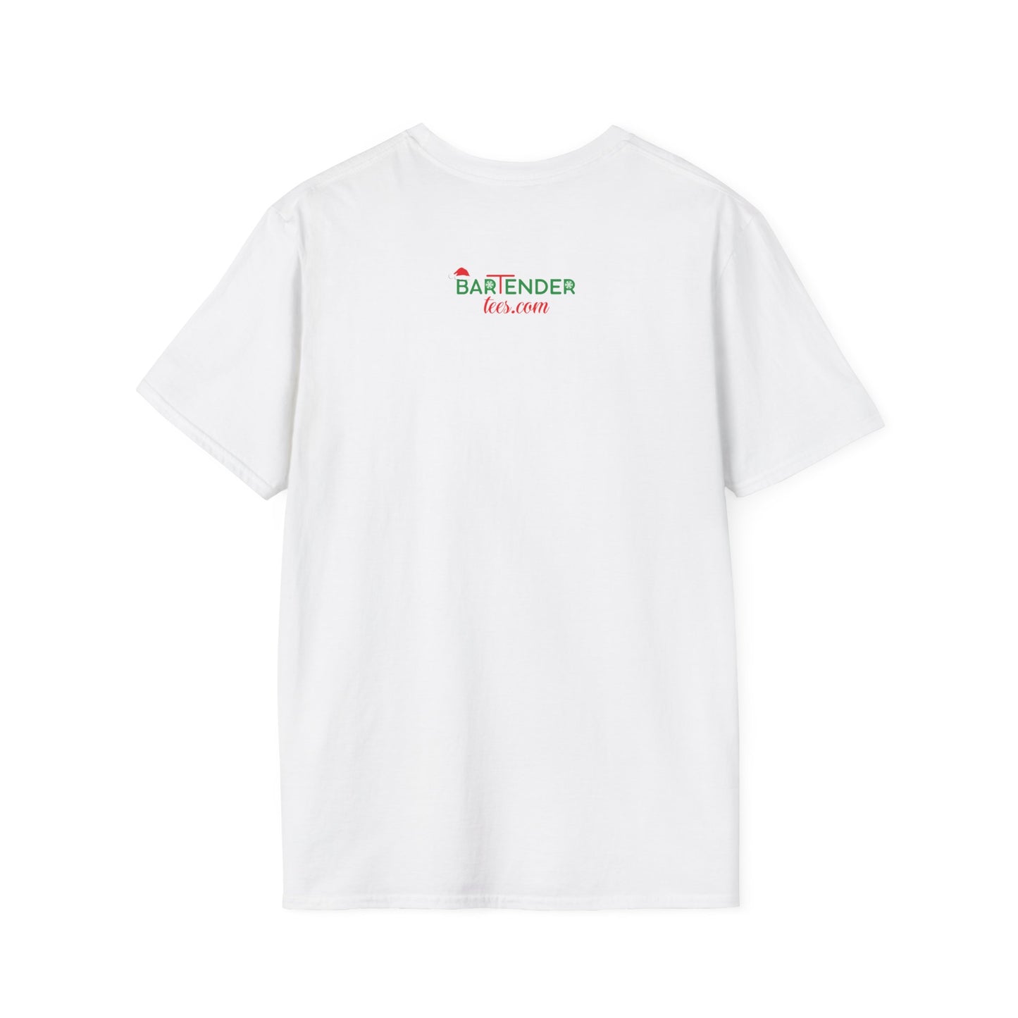 "Mixing, Pouring, and Spreading Christmas Mischief" Unisex Softstyle T-Shirt