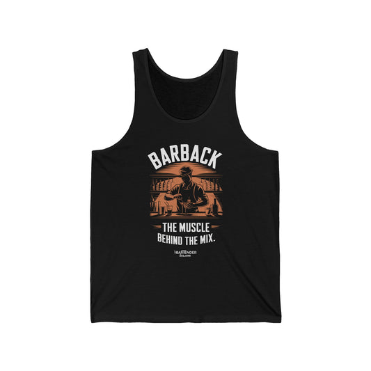 "Barback the muscle behind the mix" Men’s Bartender Tank Top