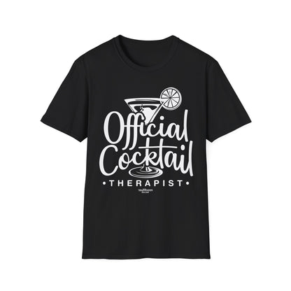 "Official Cocktail Therapist" Men's Bartender Tee