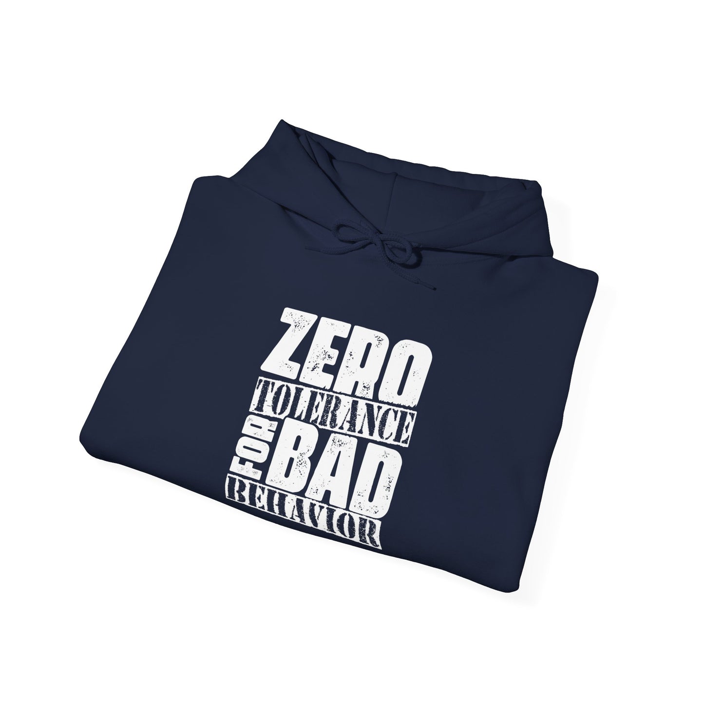 "Zero tolerance for bad behavior" Bartender Hooded Sweatshirt