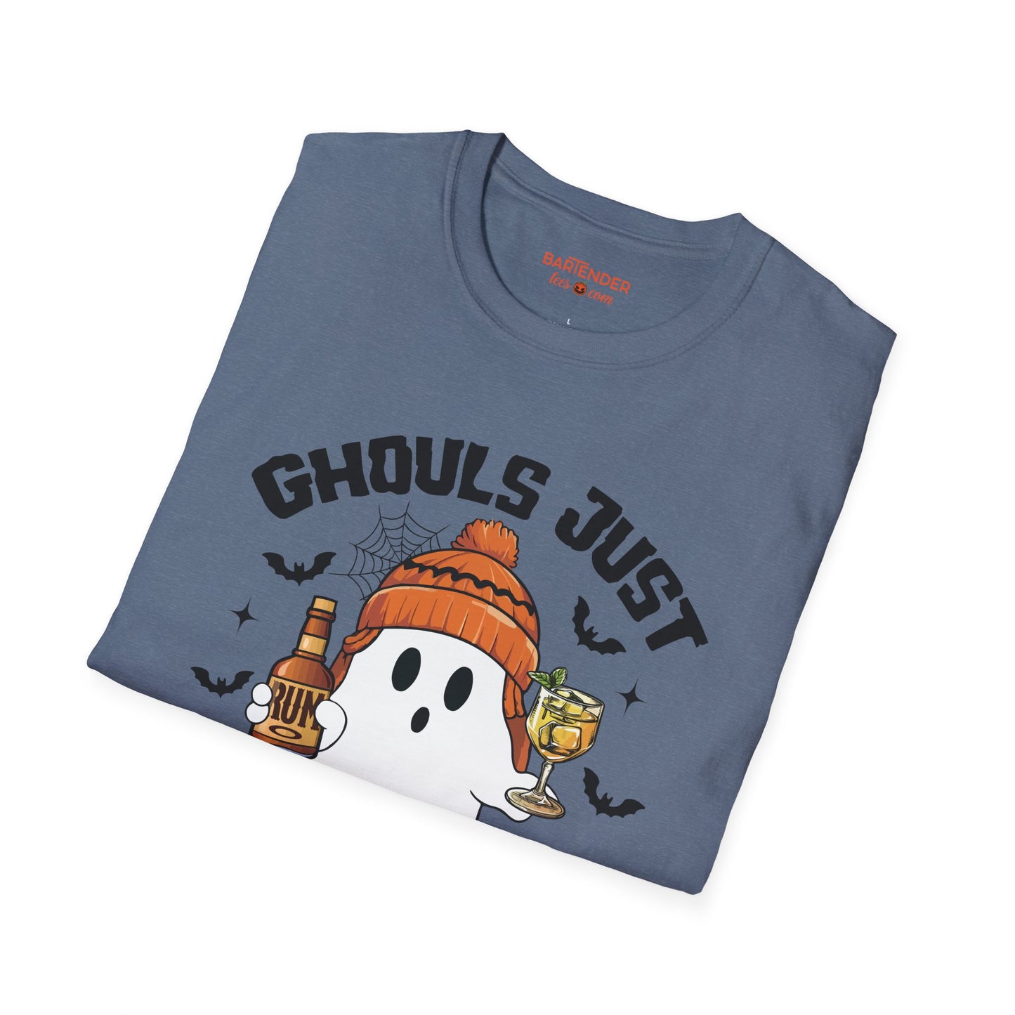 "Ghouls Just Wanna Have Rum" Halloween Bartender Softstyle T-Shirt