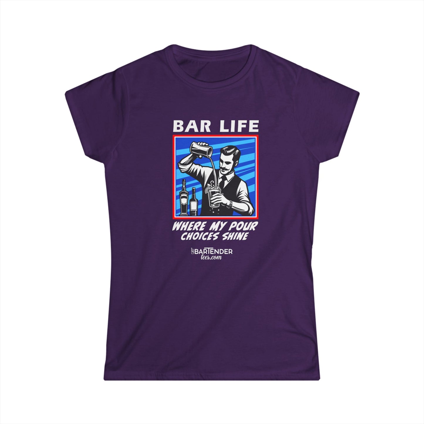 "Bar Life Where my Pour Choices Shine" Softstyle T-Shirt