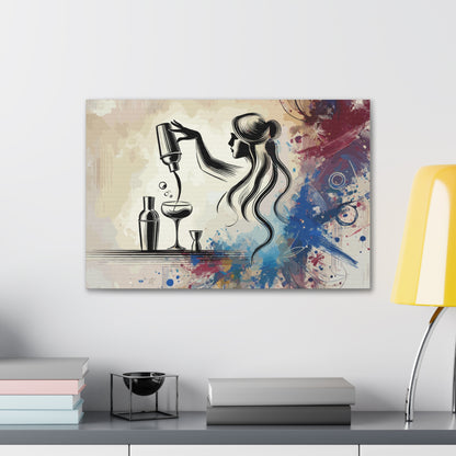 "The Art of Mixology" Bartender Canvas Art