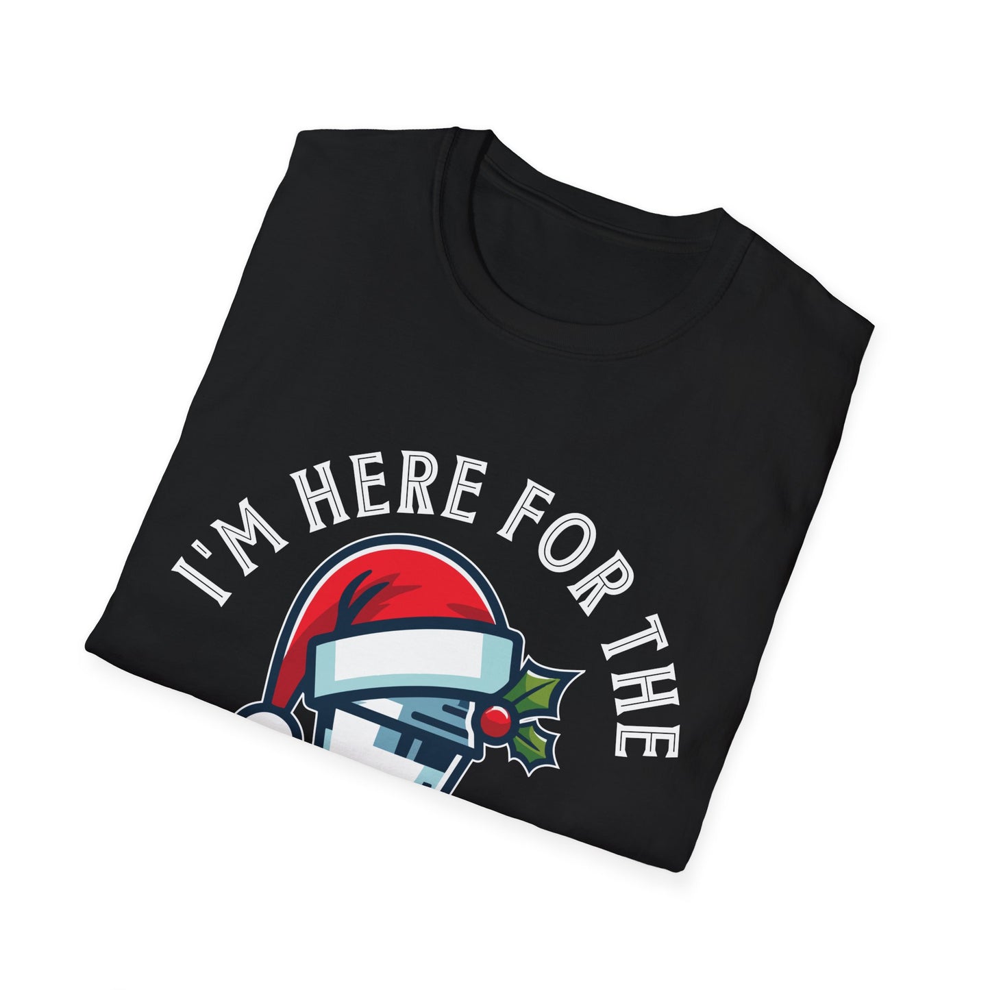 "I'm Here for the Ho-Ho-Hos and the Shots" Unisex Softstyle T-Shirt