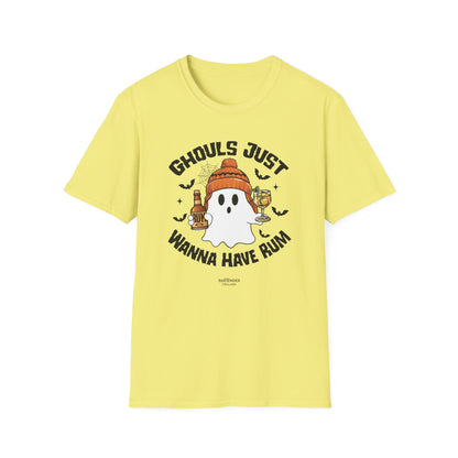 "Ghouls Just Wanna Have Rum" Softstyle Unisex Halloween T-Shirt