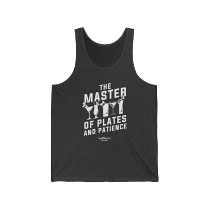 "The master of plates and patience" Men’s Bartender Tank Top