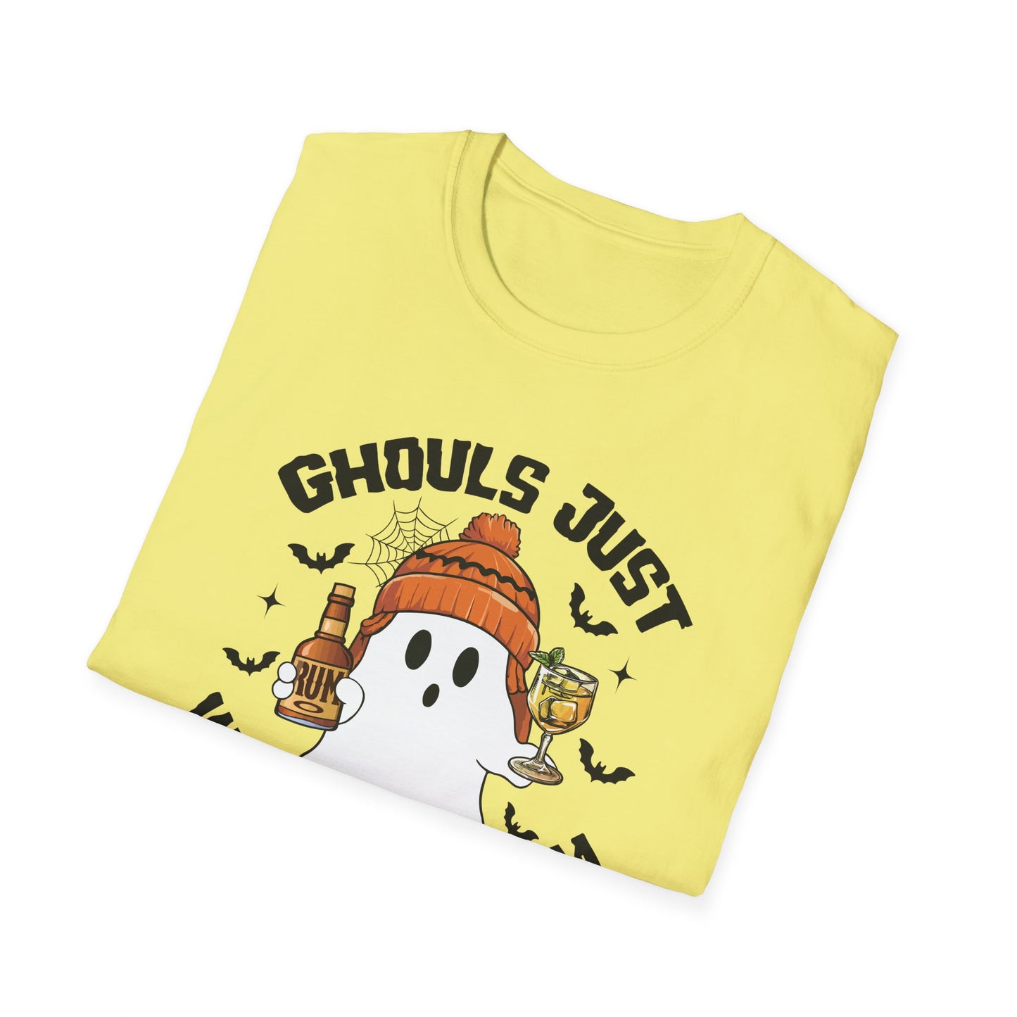 "Ghouls Just Wanna Have Rum" Softstyle Unisex Halloween T-Shirt