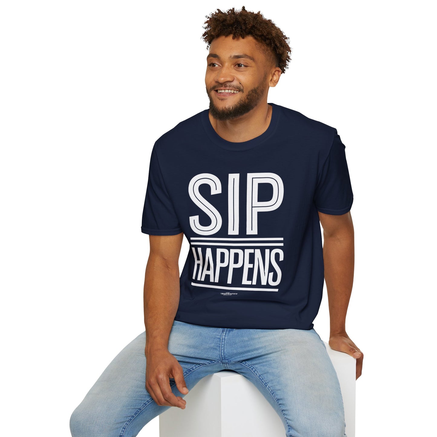 "Sip Happens" Unisex Softstyle T-Shirt